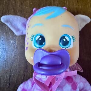 Cry Babies Fantasy Baby Doll Bruny Pink Dragon Pajamas Pacifier Interactive